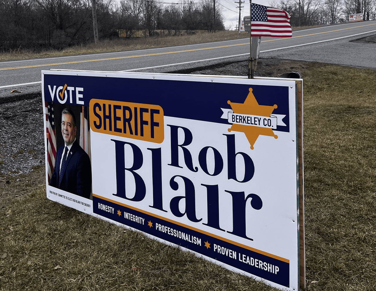 Rob Blair for Sheriff Yard Sign