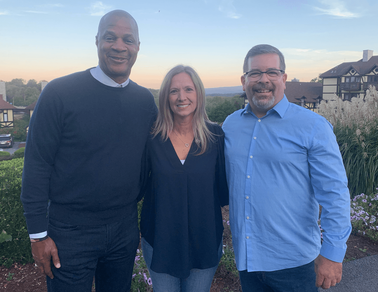 Darryl Strawberry with Rob and Mary Beth Blair